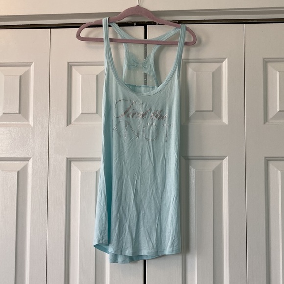 Bridal lingerie wedding shower bachelorette Blue by Betsey Johnson Bride bow top - Picture 4 of 6